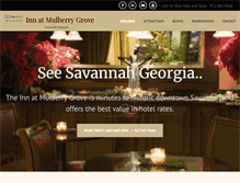 Tablet Screenshot of innatmulberrygrove.com